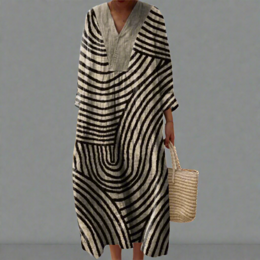 Abigail | Robe géométrique élégante