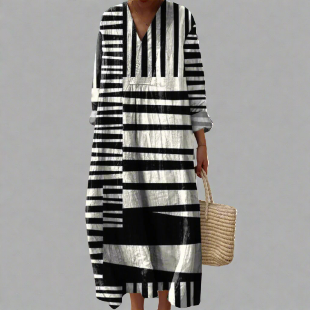 Doris | Robe géométrique élégante