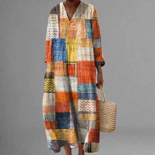 Vianna | Robe géométrique élégante